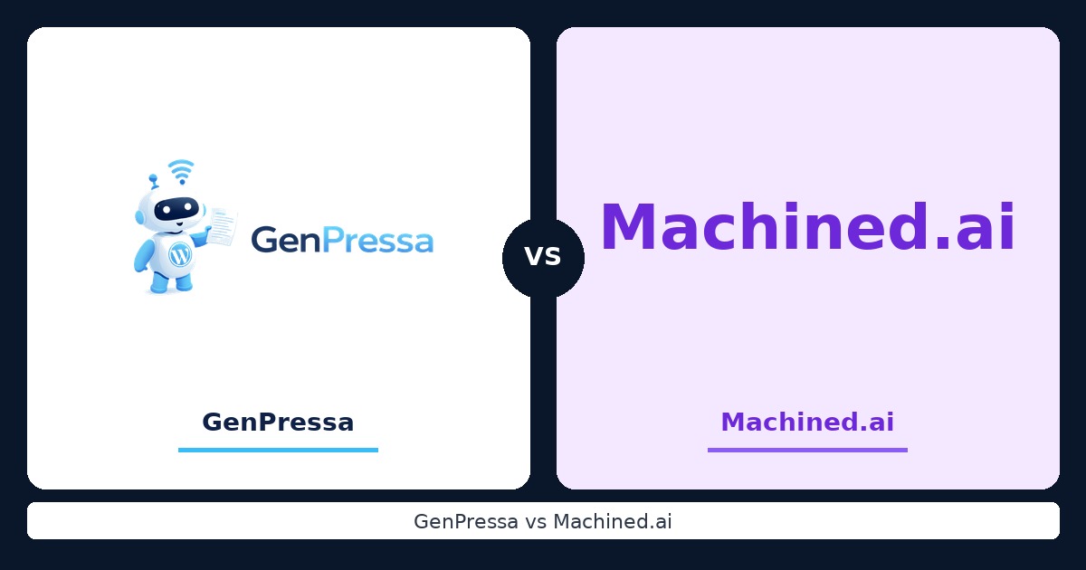 GenPressa vs Machined.ai: Autonomous SEO vs Programmatic Content at Scale