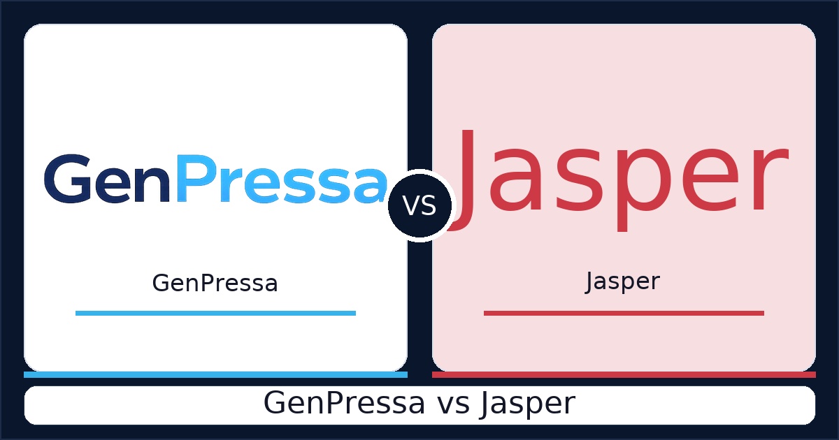GenPressa vs Jasper: Comparing Autonomous SEO with AI Writing Assistants